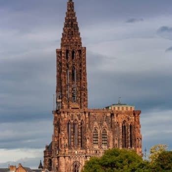 View of the Strasbourg's cathedral in Alsace